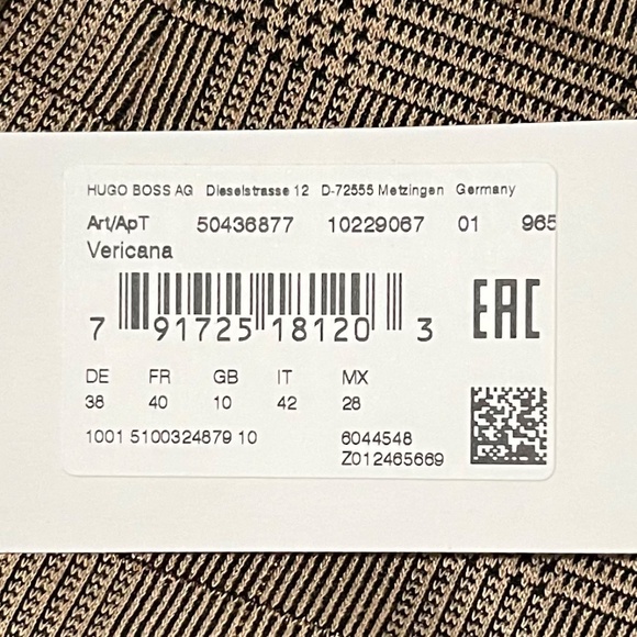 BOSS jacquard skirt woven with glittering threads; New with tags - Picture 3 of 16